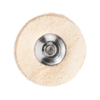 Brosse cuir de microfibre, tige 104, pour le polissage de tous les matèriaux, diamètre 220, tige 104. Acurata