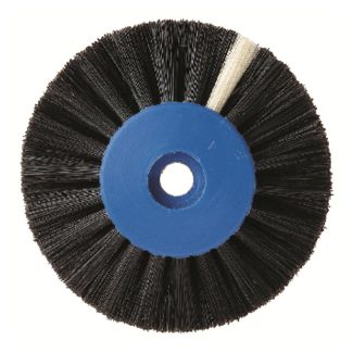 Brosse dure en soie de Tchong King noire pour tour avec centre en plastique, 55 mm. Hatho