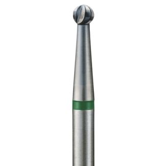 Fraise tungstène boule 1S excavation dentine cariée, ultra sécante, tige turbine. Busch