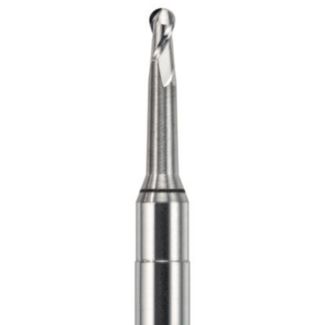Fraise d'usinage pour CrCo et Titane sur Zirkonzahn mandrin 6 mm, 2 lames, tête ronde, 030. Acurata