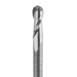 Fraise d'usinage ZrO pour système Universel ouvert, mandrin 3 mm, 2 lames, col court, 010. Acurata