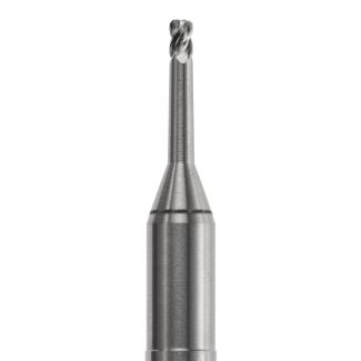 Fraise d'usinage pour CrCo et Titane sur Zirkonzahn mandrin 6 mm, 4 lames, tête plate angles arrondis, 020. Acurata