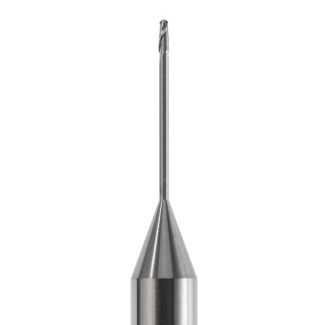 Fraise d'usinage ZrO pour système Universel ouvert, longueur 57 mm, mandrin 6 mm, 2 lames, col 16 mm, 010. Acurata