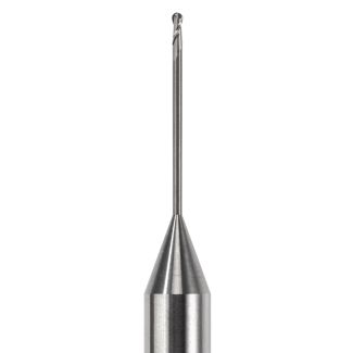 Fraise d'usinage ZrO pour système Universel ouvert, longueur 57 mm, mandrin 6 mm, 2 lames, col 18 mm, 010. Acurata