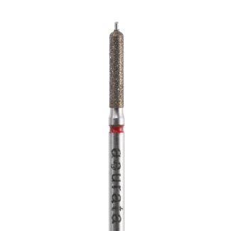 Fraise cylindrique arrondie A8881P pointe guide diamant rouge 014. Acurata