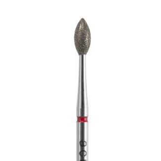 Fraise olive pointue col long A8368L diamant grain fin rouge 023 Acurata