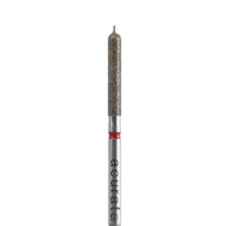 Fraise cylindrique arrondie pointe guide A8882P diamant rouge 016. Acurata