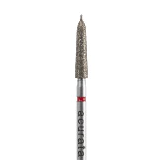 Fraise conique ogival pointe guide A8879KP diamant bague rouge 021. Acurata