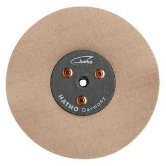 Disque de polissage pour tour à polir, en tissu de coton siliconé, diamètre 125 mm, épaisseur 30 mm. Hatho