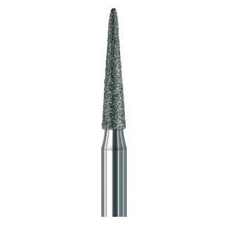 Fraise conique pointue diamant 8859 laboratoire bague rouge 018