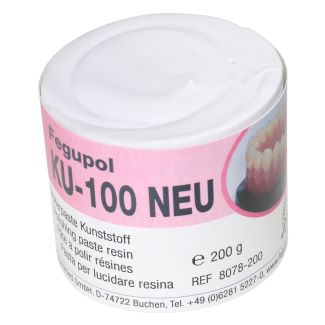 Pâte à polir KU-100, pour le polissage des résines prothètiques, 200g. Feguramed