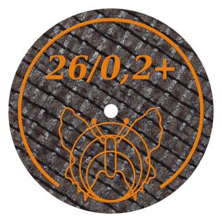 Disque à séparer ultra fin renforcé pour acier, alliages CrCo et métaux précieux 26 X 0.2 mm