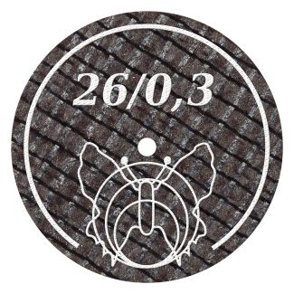 Disque à séparer ultra fin renforcé pour acier, alliages CrCo et métaux précieux 26 X 0.3 mm