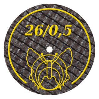 Disque à séparer ultra fin renforcé pour acier, alliages CrCo et métaux précieux 26 X 0.5 mm